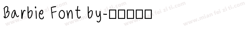 Barbie Font by字体转换
